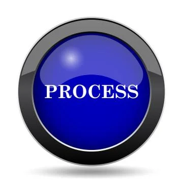 Process icon. Internet button on white background.. Stockillustratie