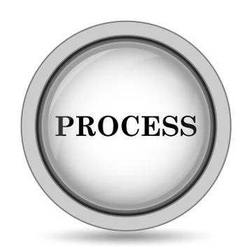 Process icon. Internet button on white background.. Stockillustratie