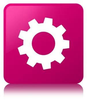 Process icon pink square button Stock Illustration