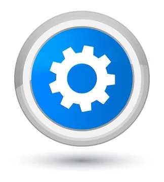 Process icon prime cyan blue round button Stock Illustration
