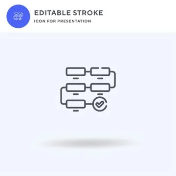 Process icon vector, filled flat sign, solid pictogram isolated on white, logo Stock Illustration