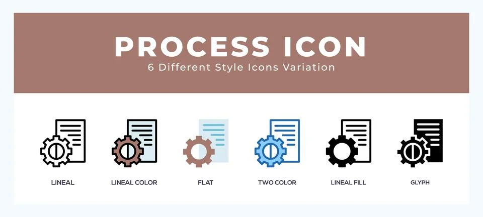 Process icon vector for web. and mobile app 스톡 일러스트