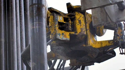 Process at an idustrial plant, rusty industrial equipment Video stock 127369779