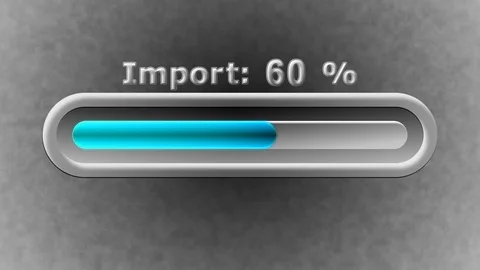 Process of Import in the screen. 4K Resolution. Prores 4444. Illustration. Stock Footage 105469737