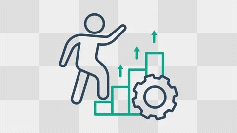 Process improvement animated icon. animated icon related to efficiency Stock Footage 303610654