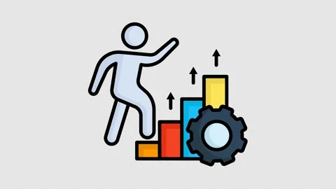 Process improvement animated icon. animated icon related to efficiency Stock Footage 304035742