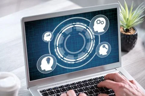 Process improvement concept on a laptop screen Stock Photos