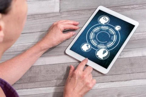 Process improvement concept on a tablet Stock-Fotos