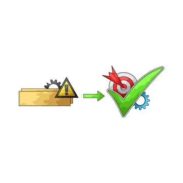 Process improvement illustration イラスト素材