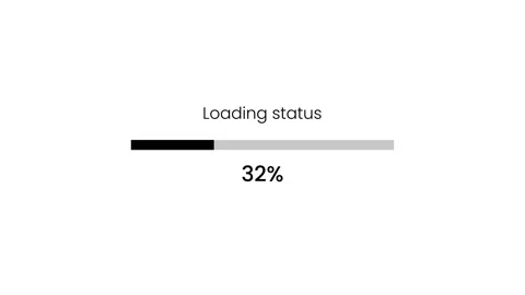 Process indicator from 0 to 100 increasing percentage animation Stock-Footage 333003101