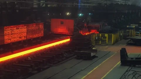 Process of Iron pipe casting at the foundry Stock Footage 278826328