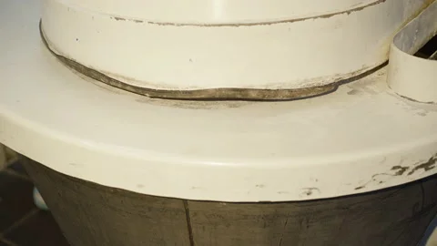 Process of kneading dough for bakery with professional mixing machine on factory 스톡 동영상 147257837