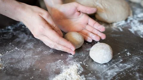 The process of learning the craft of baking in a Stock Photos