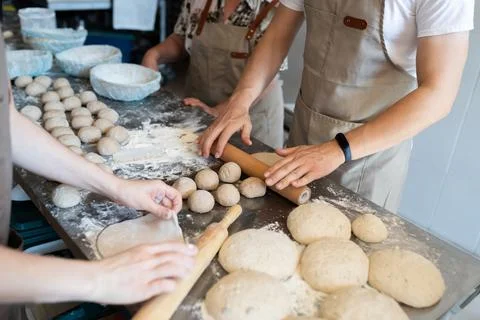 The process of learning how to produce artisan Stock Photos