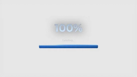 Process loading line,alpha channel.progress line Stock Footage 163360543