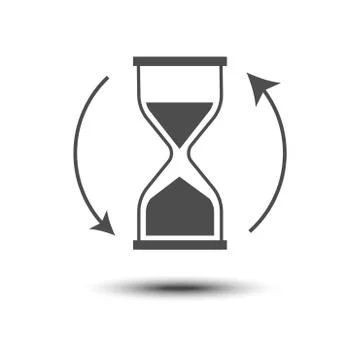 Process loading monochrome icon Stock Illustration