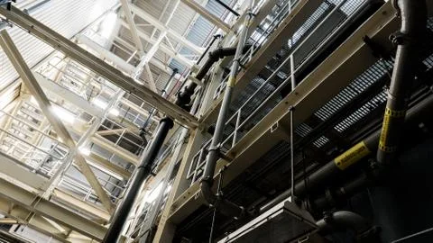 Process Machinery Equipment Space 스톡 사진