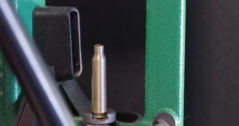 The process of making a 5.56 bullet Stock Footage 149712404