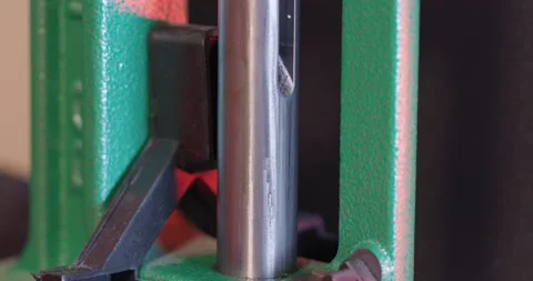 The process of making a 9mm bullet Stock Footage 149712396