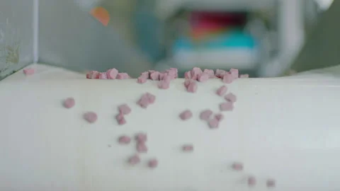 The process of making animal feed. Stock Footage 237487829