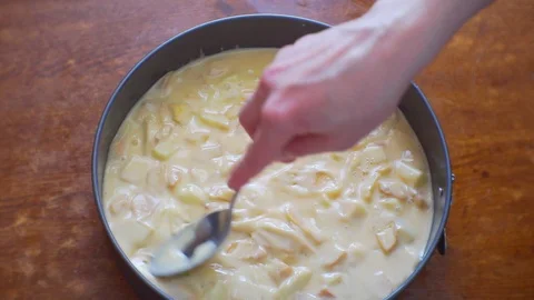 Process of making apple pie Stock Footage 85735928