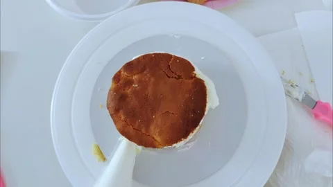 The process of making bento cake children hand. Children birthday party. Video stock 273072042