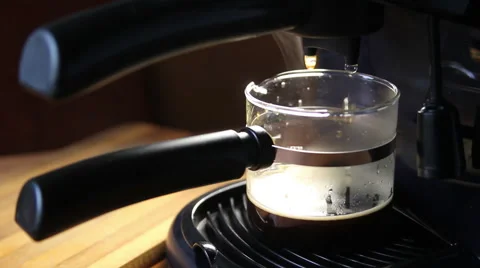 The Process Of Making A Black Coffee Stock Footage 59798246