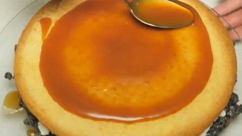 The process of making a cake Stock Footage 91547478