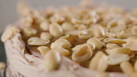 The process of making a cake. The pastry chef decorates the cake Stock Footage 168810005