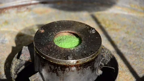 Process of making candy-floss. Apparatus for creating cotton candy. Stock Footage 159818537