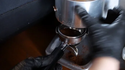 Process of making coffee in a cafe Video stock 113195156