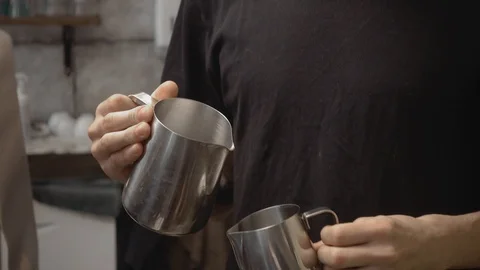 Process of making coffee drink Stock Footage 118076157