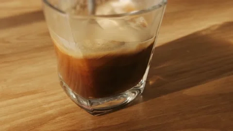The process of making coffee, espresso in a coffee maker Stock Footage 150736005
