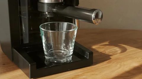 The process of making coffee, espresso in a coffee maker Stock Footage 150736113