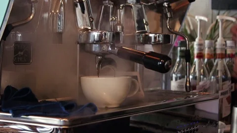 The process of making coffee Stock Footage 107185678