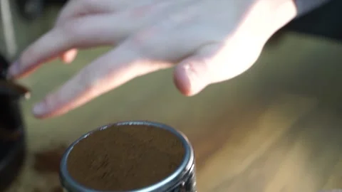 The process of making coffee Stock Footage 163567099