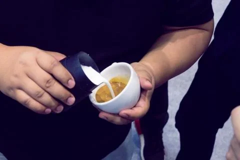 The process of making coffee Stock Photos