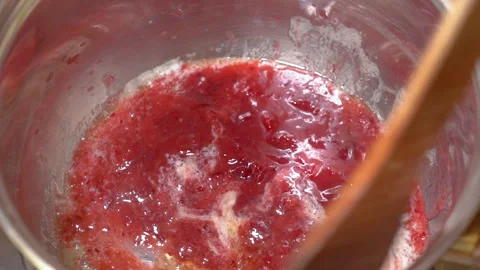 Process of making cranberry sauce Stock Footage 254978079