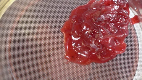 Process of making cranberry sauce Stock Footage 254978276