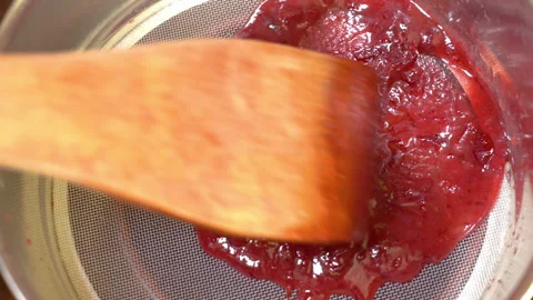 Process of making cranberry sauce Stock Footage 254978553