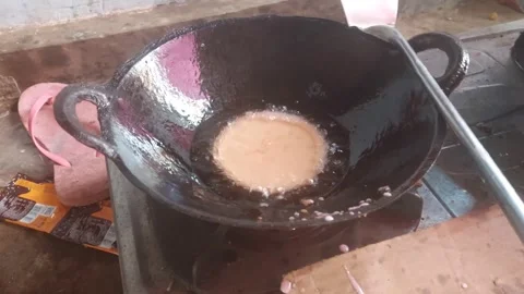 The process of making cucur cakes Stock Footage 290293211