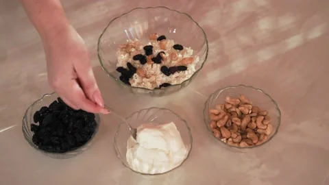 The process of making curd bagels or croissants. The cook boils the cottage Stock Footage 171251324