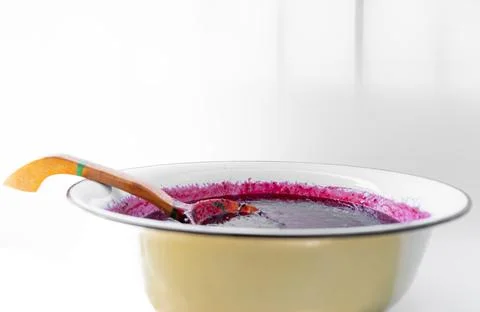 The process of making currant jam Stock Photos