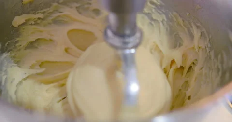Process of making a delicious bread or dessert on home kitchen. Stock Footage 158205296