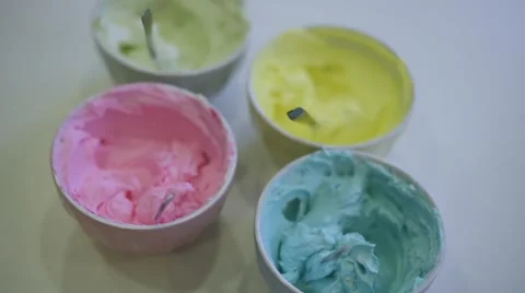 Process of making delicious cupcakes in a bakery shop Stock Footage 57531337