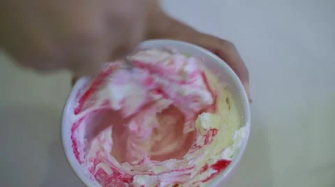 Process of making delicious cupcakes in a bakery shop Stock Footage 57531374