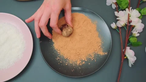 The process of making delicious sweets at home Stock-Footage 252333777