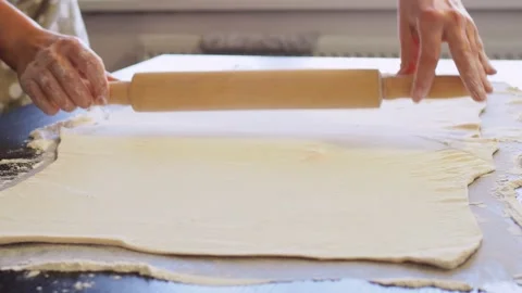 The process of making dessert with apples , homemade cakes . Stock Footage 226364938