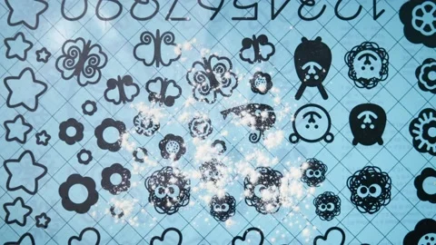 Process of making Dumplings With blueberry and strawberry. Stop motion animation Stock Footage 135307538