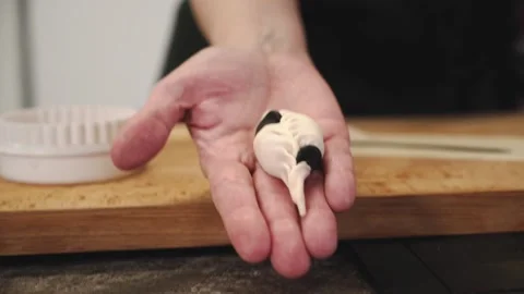 The process of making dumplings. Stock Footage 147005049